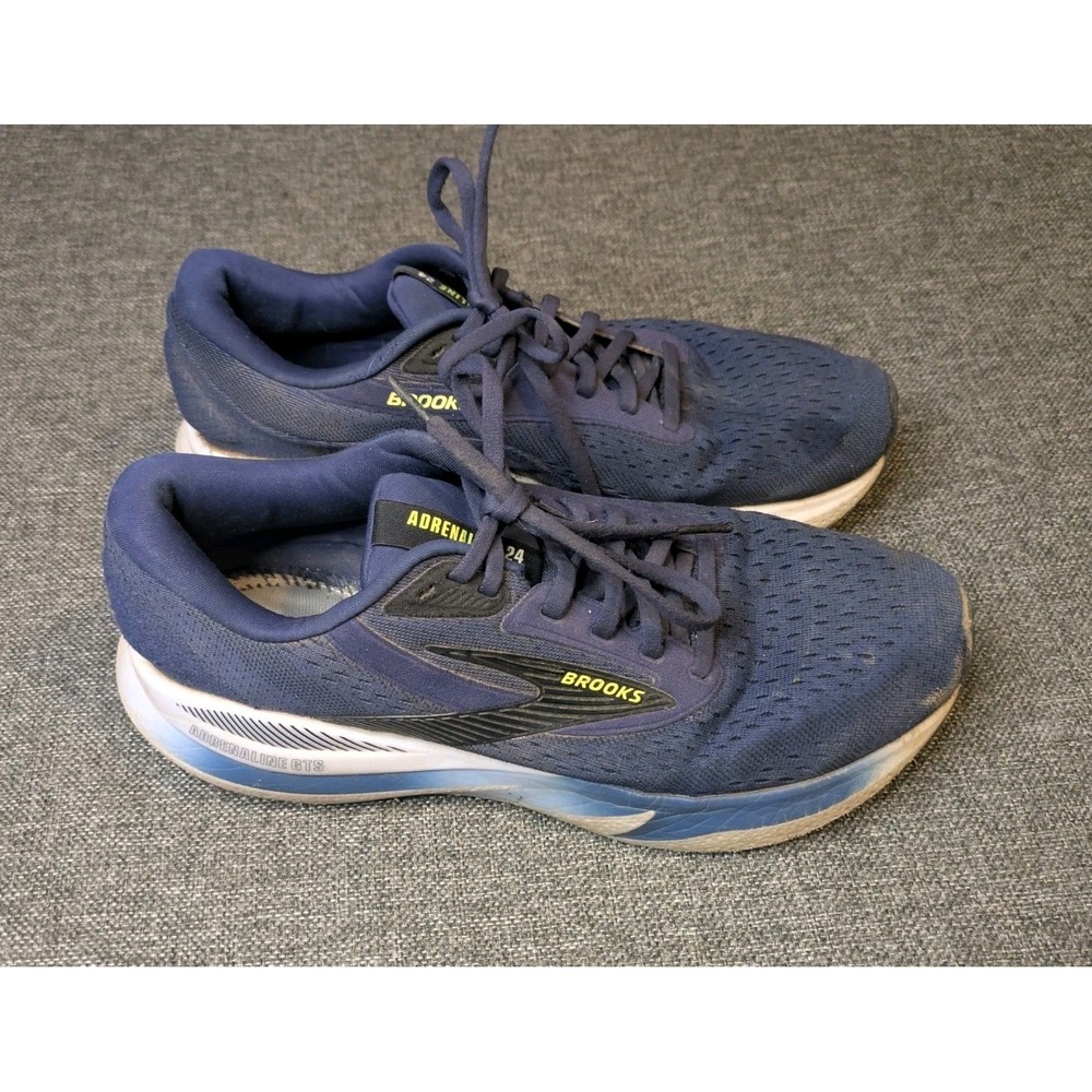 Brooks Adrenaline GTS 24 Peacoat Navy Blue Men's 9 D Running Shoes 1104372E423